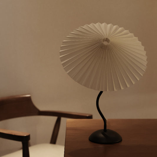 Umbrella Pleated Fabric Table Lamp