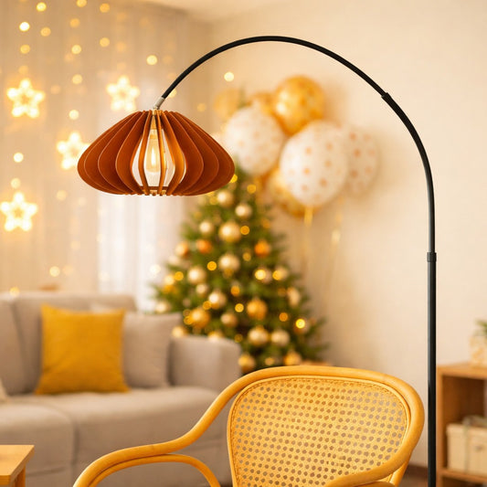 Pumpkin Felt 70.8" Floor Lamp