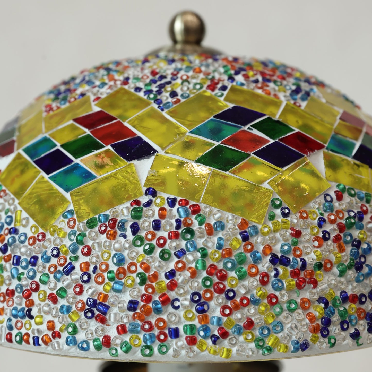 Mushroom Mosaic Table Lamp-Floral