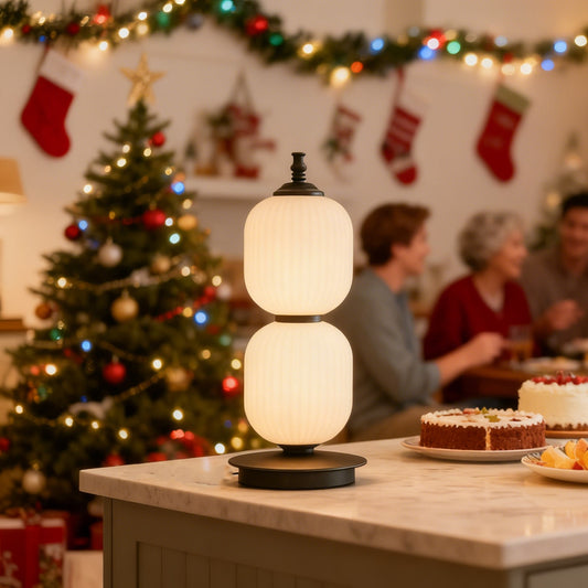 Lantern Double Glow 14.9" Table Lamp