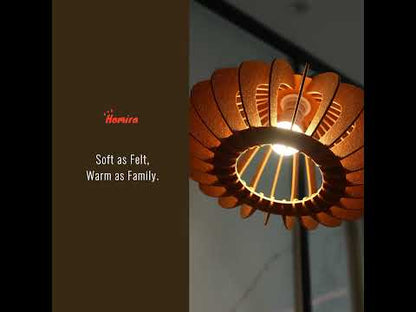 Pumpkin Felt Floor Lamp