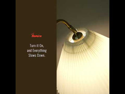 Cozy Glow Pleated Fabric Floor Lamp